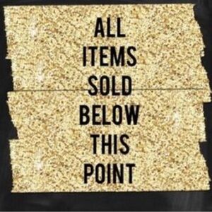 Gold Glitter Decorative Sign